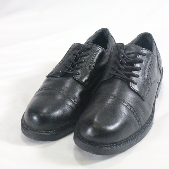 NUNN BUSH Black Leather Cap Toe Oxford Dress Shoes - Picture 2 of 8